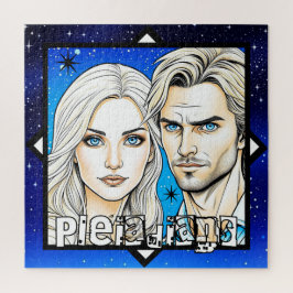 Pleiadier Extra Terrestrials Rennen mit Sternen Puzzle