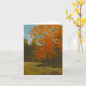 Plein Luftmalerei der Maine-Fallgrußkarte Karte (Gelbe Blume)