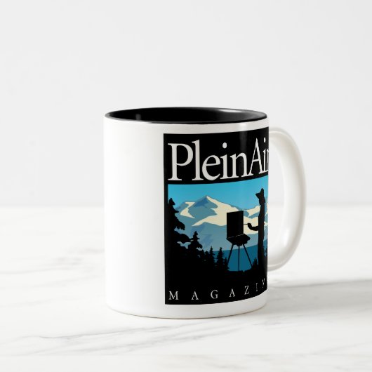 PleinAir Zeitschrift-Ikonen-Tasse Zweifarbige Tasse (VorderseiteRechts)