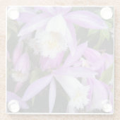 Pleione Windows Orchids Floral Glasuntersetzer (Rückseite)