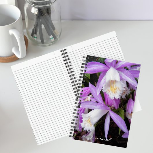 Pleione Windows Orchids Floral Notizblock