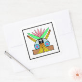 Plejaren-Symbol für den Frieden Quadratischer Aufkleber (Umschlag)