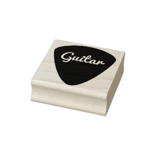 Plektrum Art Briefmarke Gummistempel