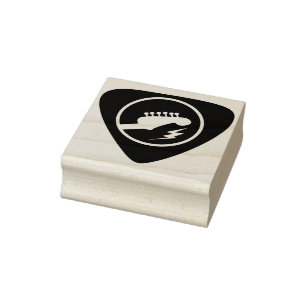 Plektrum Art Briefmarke Gummistempel