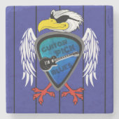 Plektrum Blues Regal Eagle Steinuntersetzer (Vorderseite)