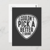 Plektrum Electric Bass Gitarrist Musiker Postkarte (Vorne/Hinten)