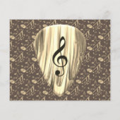 Plektrum für personalisierte Musiknote (Rückseite)
