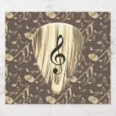 Plektrum für personalisierte Musiknote Alkoholflaschenetikett (Einzelnes Label)