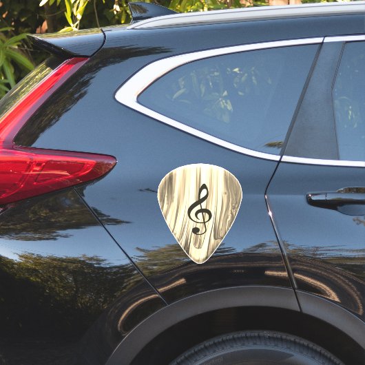 Plektrum für personalisierte Musiknote Aufkleber (Auto Seite)