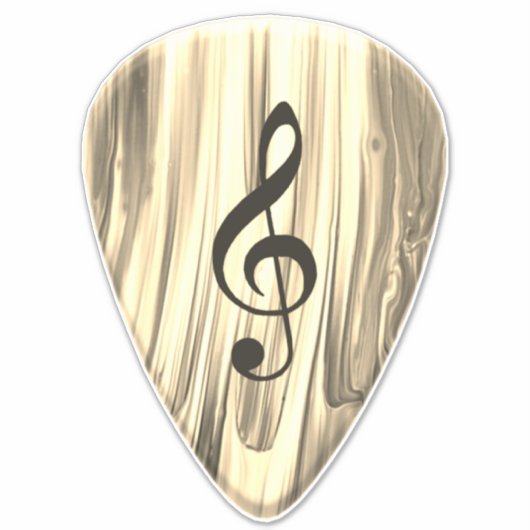 Plektrum für personalisierte Musiknote Aufkleber (Vorderseite)