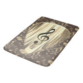 Plektrum für personalisierte Musiknote Badematte (Schrägansicht)
