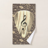 Plektrum für personalisierte Musiknote Badhandtuch Set (Handtuch)