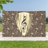 Plektrum für personalisierte Musiknote Banner (Außenbereich)