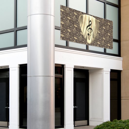 Plektrum für personalisierte Musiknote Banner (Äußeres Gebäude)