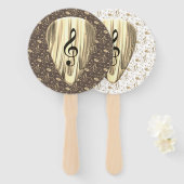 Plektrum für personalisierte Musiknote Fächer (Vorne und Hinten)