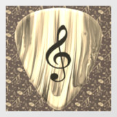 Plektrum für personalisierte Musiknote Fensteraufkleber (Blatt)