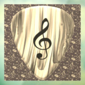 Plektrum für personalisierte Musiknote Fensteraufkleber (Blatt 3)