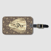 Plektrum für personalisierte Musiknote Gepäckanhänger (Vorderseite (Horizontal))