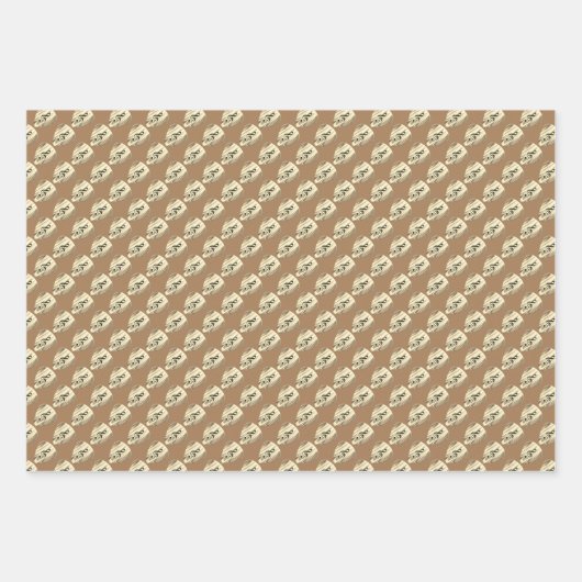 Plektrum für personalisierte Musiknote Geschenkpapier Set (Vorderseite 3)