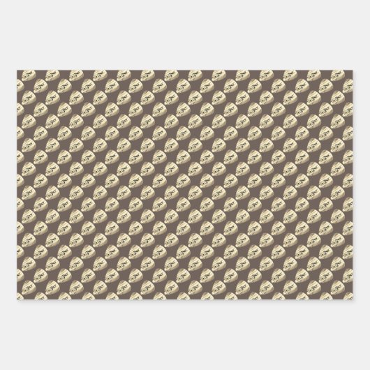 Plektrum für personalisierte Musiknote Geschenkpapier Set (Vorderseite)