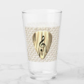 Plektrum für personalisierte Musiknote Glas (Vorderseite)