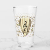 Plektrum für personalisierte Musiknote Glas (Rückseite)