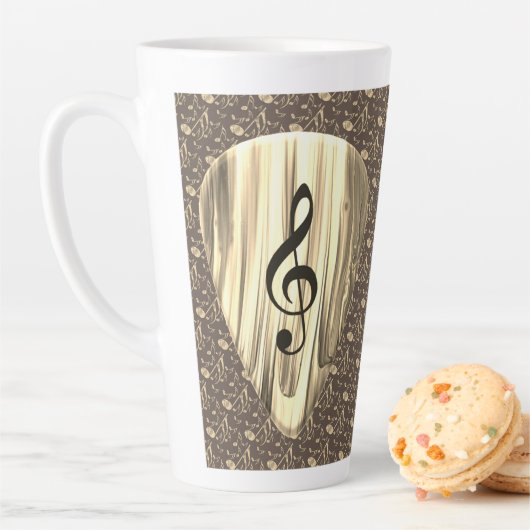 Plektrum für personalisierte Musiknote Milchtasse (Beispiel)