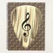 Plektrum für personalisierte Musiknote Planer (Vorderseite)