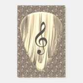 Plektrum für personalisierte Musiknote Post-it Klebezettel (Vorderseite)