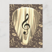 Plektrum für personalisierte Musiknote Postkarte (Vorderseite)
