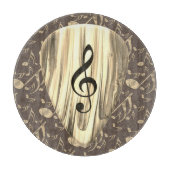 Plektrum für personalisierte Musiknote Schneidebrett (Vorderseite)
