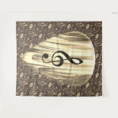 Plektrum für personalisierte Musiknote Wandteppich (Vorderseite (Horizontal))