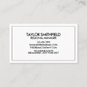 Plektrum für Vintage Musik - Visitenkarte (Rückseite)