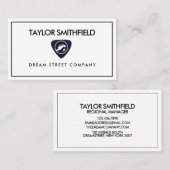 Plektrum für Vintage Musik - Visitenkarte (Vorne/Hinten)