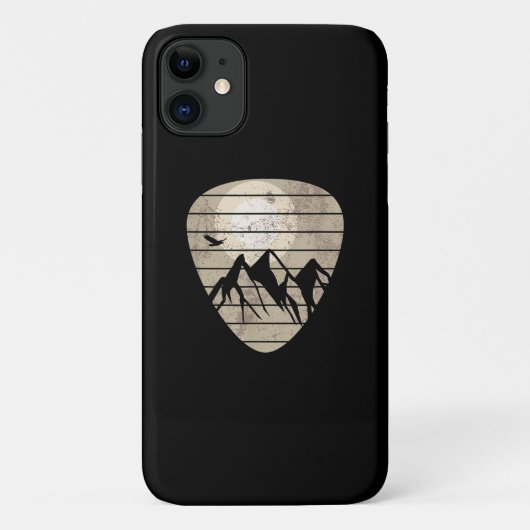 Plektrum Mountain Cool Guitar Player Gitarrist Case-Mate iPhone Hülle (Rückseite)