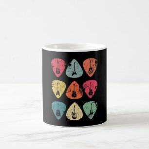 Plektrum Retro Vintag für Gitarristen Bassist Kaffeetasse