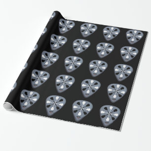 Plektrum schwarz geschenkpapier