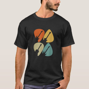 Plektrum Vintag Retro Gitarrist T Shirt