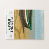 Plémont Jersey Reiseplakat. Puzzle (Horizontal)