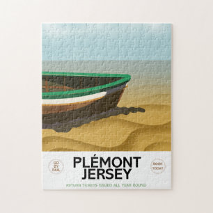Plémont Jersey Reiseplakat. Puzzle
