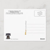 Plenarsaal der Unabhängigkeitskammer Postkarte (Rückseite)