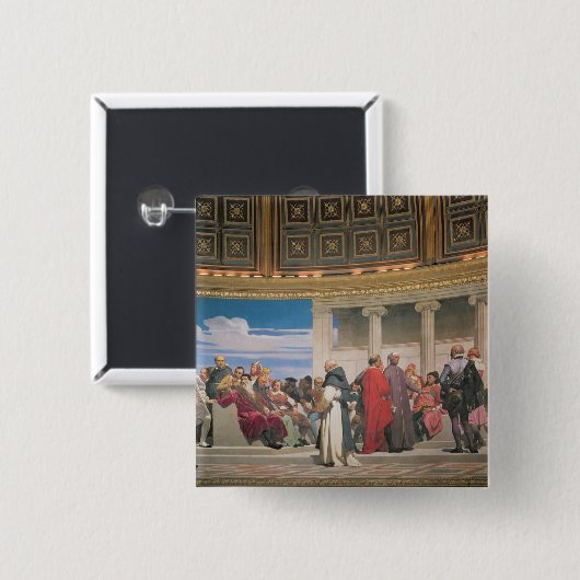 Plenarsaal: Künstler alles Alters, Detail des righ Button (Vorne & Hinten)