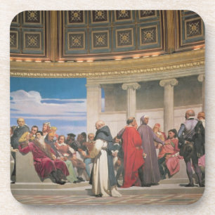 Plenarsaal: Künstler alles Alters, Detail des righ Untersetzer