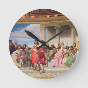 Plenarsaal: Künstler alles Alters, Sonderkommando Runde Wanduhr