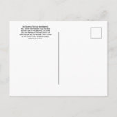 Plenarsaal, Unabhängigkeitssaal, Philadelphia Pos Postkarte (Rückseite)