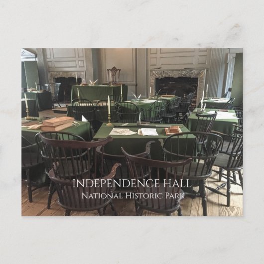 Plenarsaal, Unabhängigkeitssaal, Philadelphia Pos Postkarte (Vorderseite)