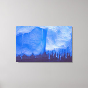 Pleneau Iceberg Friedhof, Antarktis: Blau Leinwanddruck