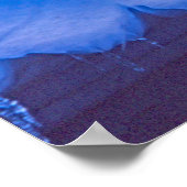 Pleneau Iceberg Friedhof, Antarktis: Blau Poster (Ecke)