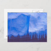 Pleneau Iceberg Friedhof, Antarktis: Blau Postkarte (Vorne/Hinten)