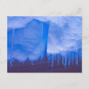 Pleneau Iceberg Friedhof, Antarktis: Blau Postkarte
